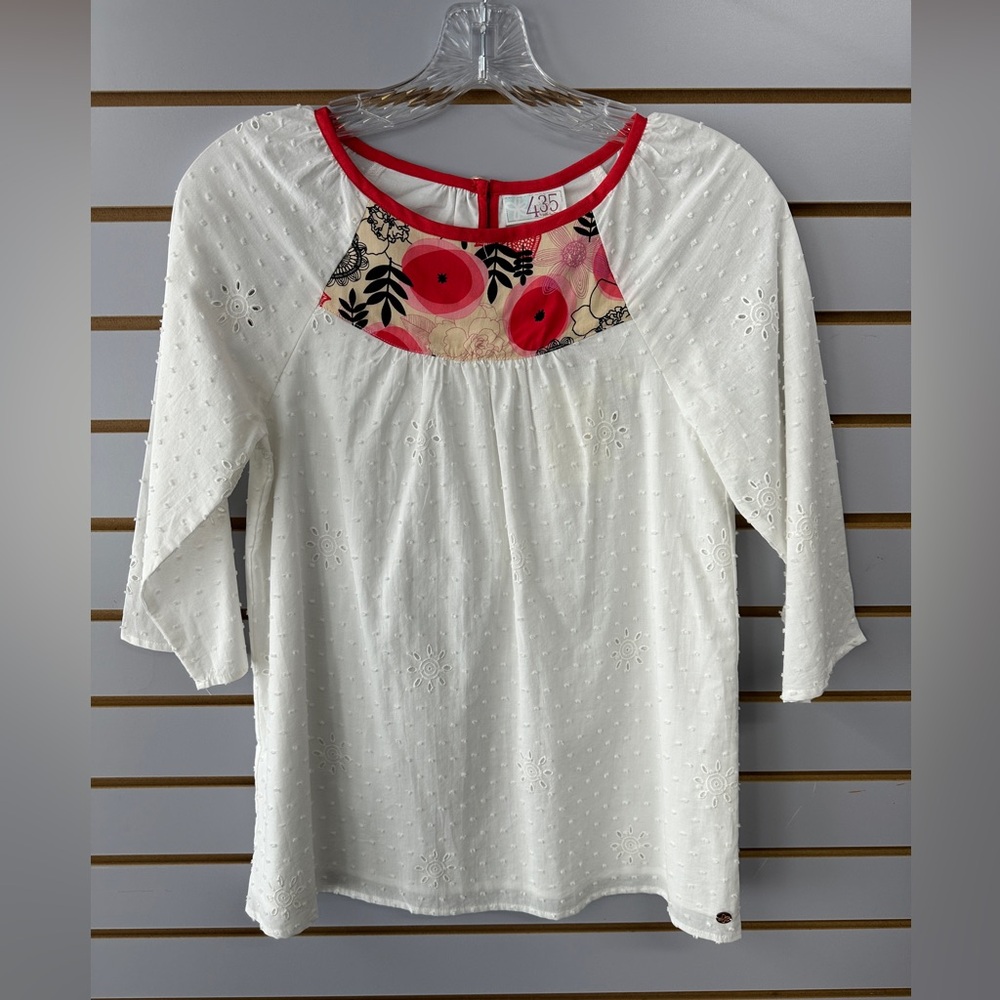 Matilda Jane Snow Angel Top | NWT | Girls Size 14 | White Swiss Dot | Cotton‎